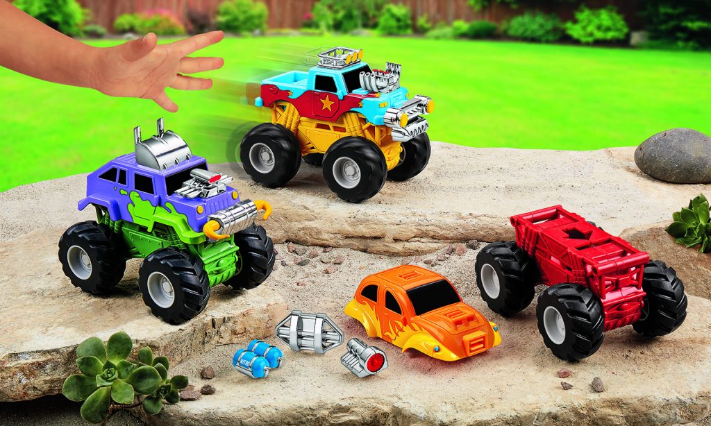 Snap & Design Monster Trucks from Lakeshore Learning (sponsored): Top learning toys for kids for the holidays