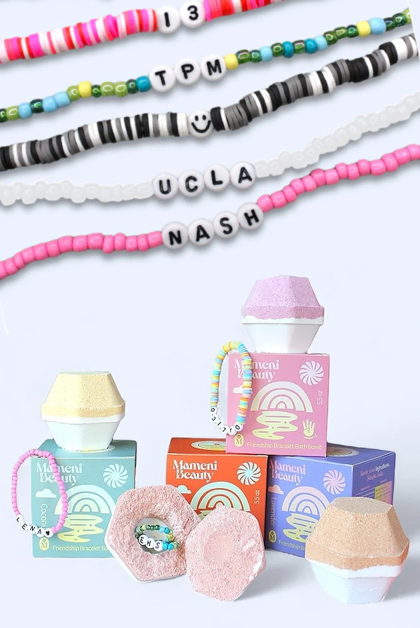 Personalized Friendship Bracelet Bath Bombs (Mameni Beauty)