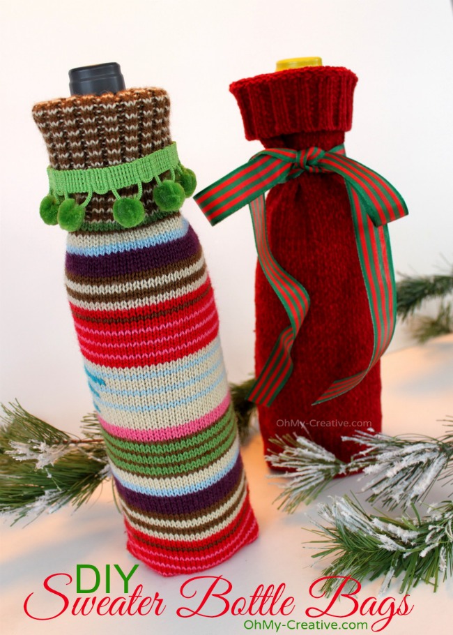 DIY Sweater Sleeve Wine Sleeve Kit Idea