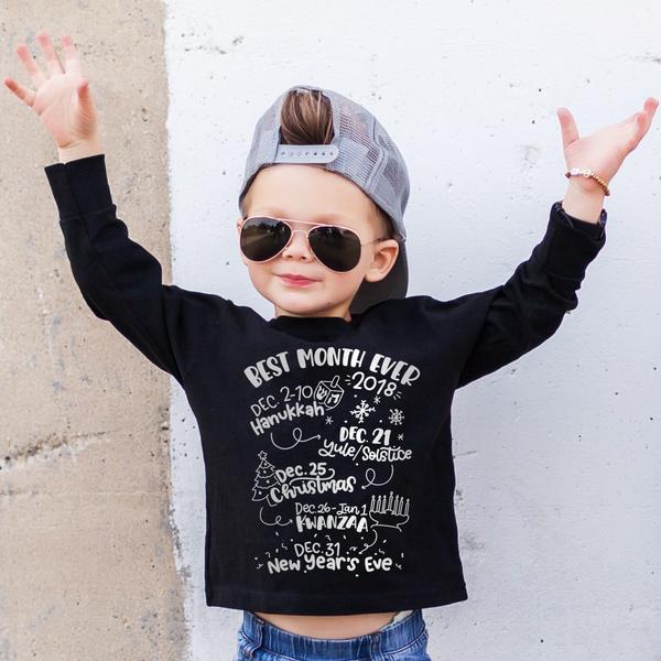 Multi-denominational kids' holiday tees with positive messages, for a happy everything! | Free to Be Kids Multi-denominational kids' holiday tees with positive messages, for a happy everything! | Free to Be Kids