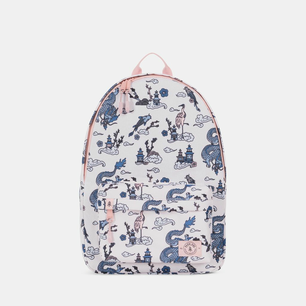Cool backpacks for tweens and teens: New vintage dragon print large backpack from Parkland Cool backpacks for tweens and teens: New vintage dragon print large backpack from Parkland