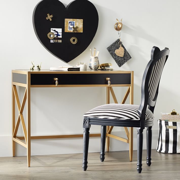 Emily & Meritt X-Frame Metallic Desk