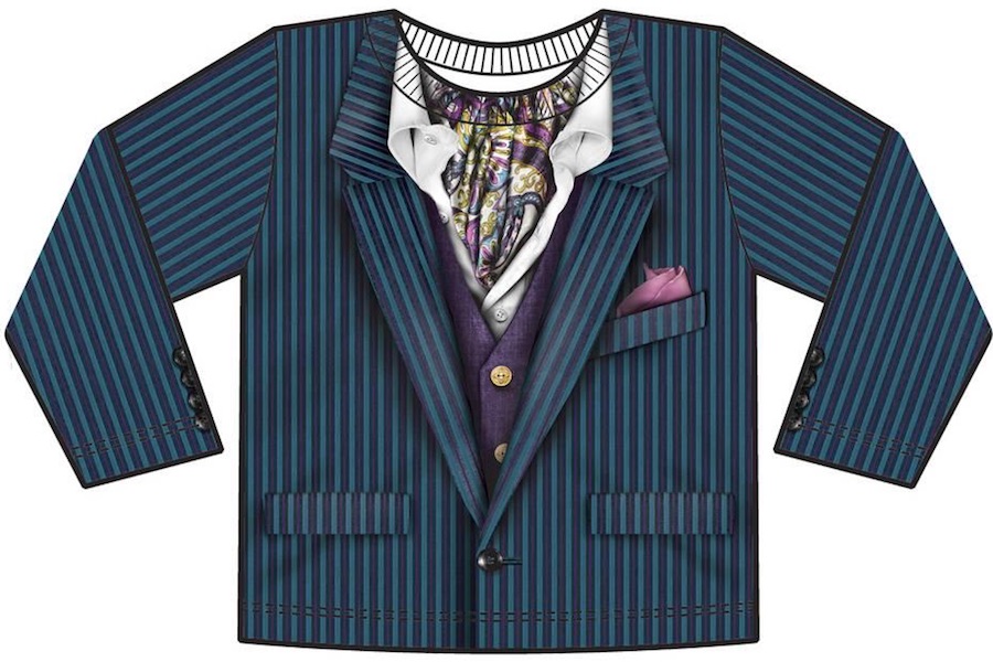 Halloween costume T-shirts: Toddler Long Sleeve Pinstripe Suit at Allposters.com