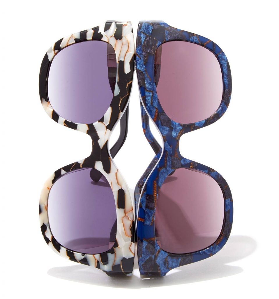 Eyewear trends for 2019: L.A.M.B. Evoli sunglasses in patterned frames Eyewear trends for 2019: L.A.M.B. Evoli sunglasses in patterned frames