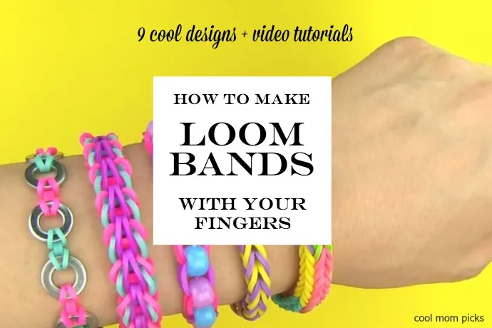 How to make loom bands with your fingers
