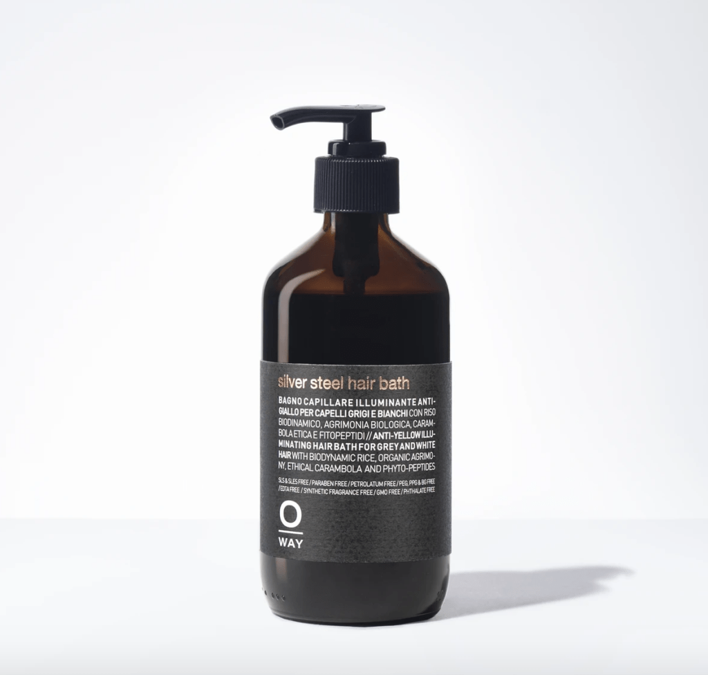 Growing out your grey hair: Purple shampoo is your friend! This one from OWAY is a favorite Growing out your grey hair: Purple shampoo is your friend! This one from OWAY is a favorite