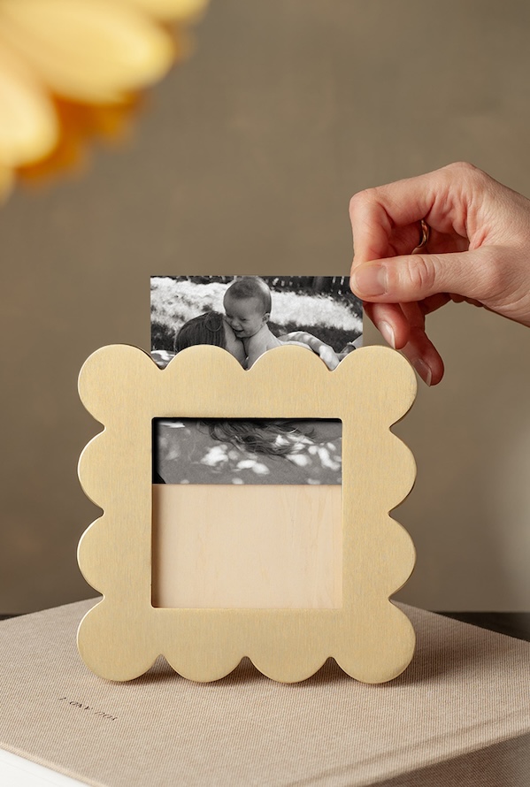 Custom Tabletop Frame for Rotating Photos (Artifact Uprising)