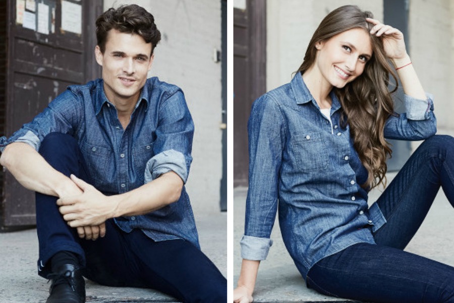 Bridge & Boro denim shirts are made in the US using traditional Italian techniques