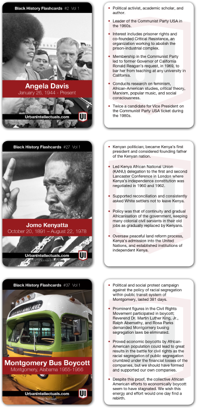 Urban Intellectuals Black History Flashcards (52-card deck)
