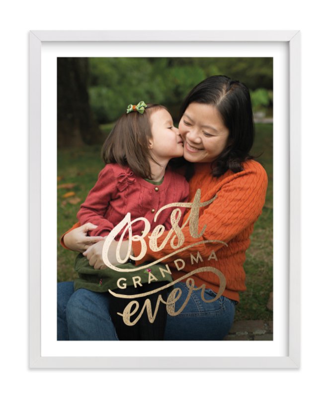 Custom best ever Grandma photo art at Minted