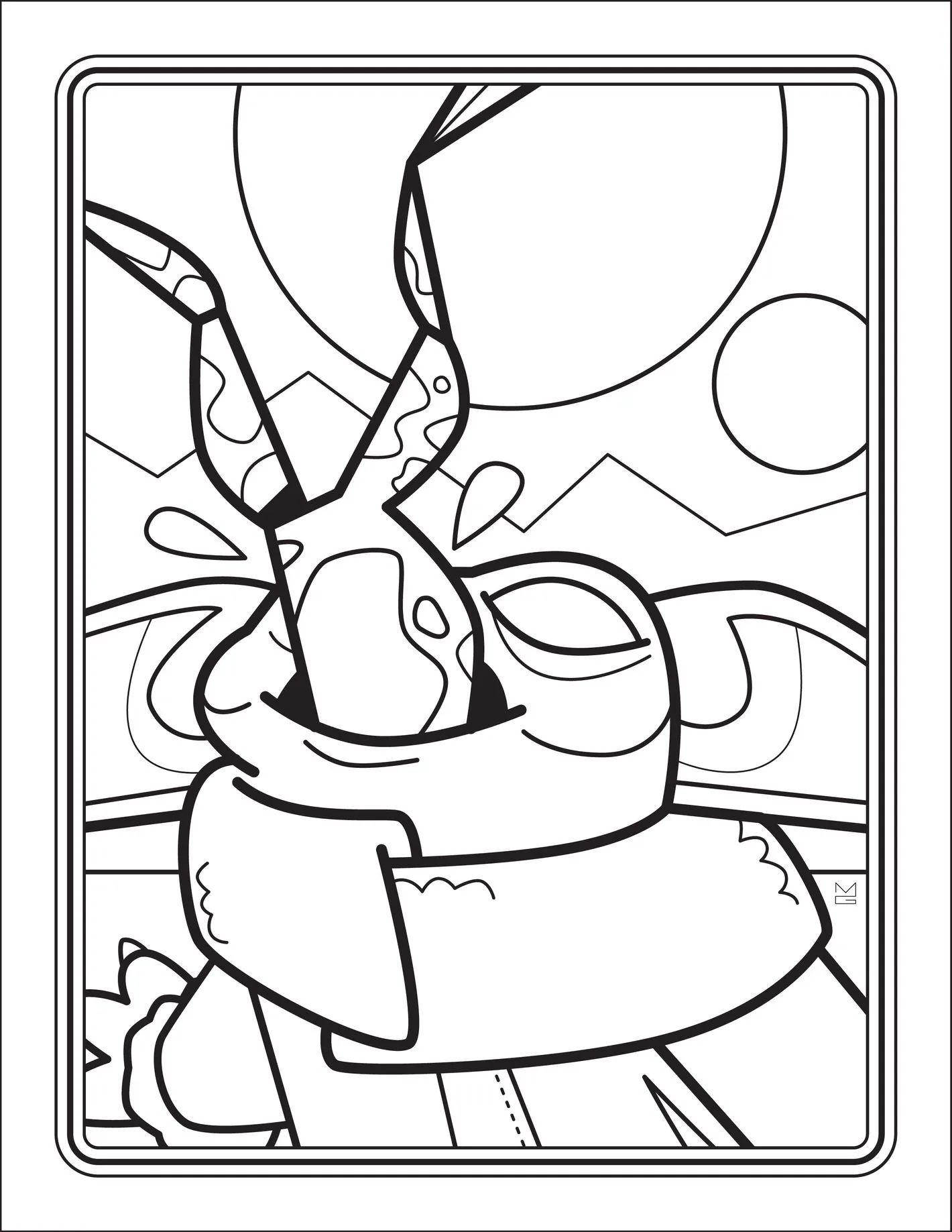 Free printable Mandalorian coloring pages from Vulture, perfect activity and decor for a Mandalorian watch party