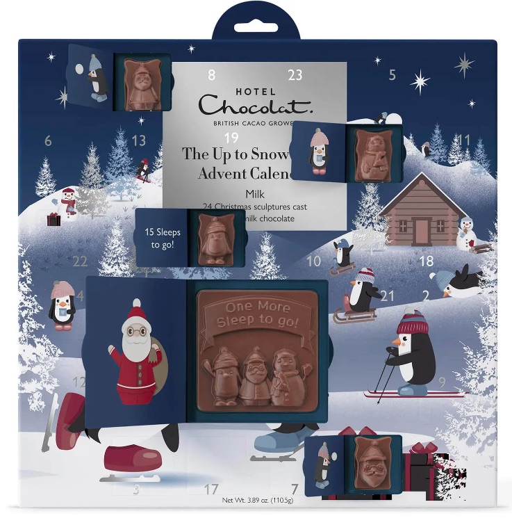 Up to Snow Good Advent Calendar (Hotel Chocolat) - Penguin Milk Chocolates