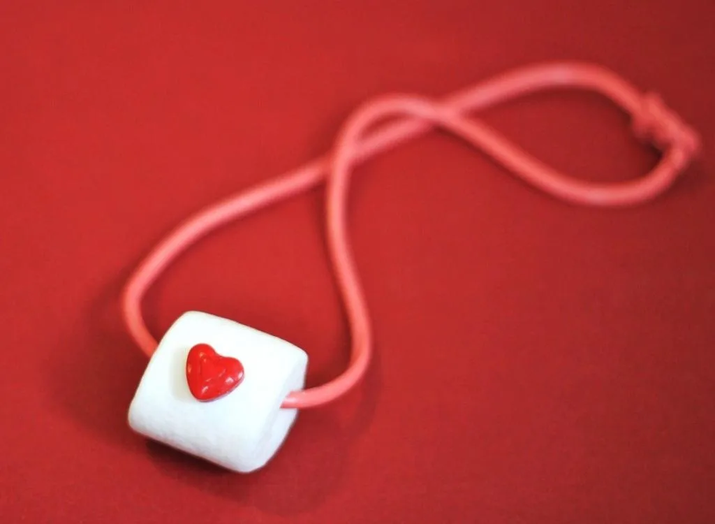 Valentines Day candy necklace
