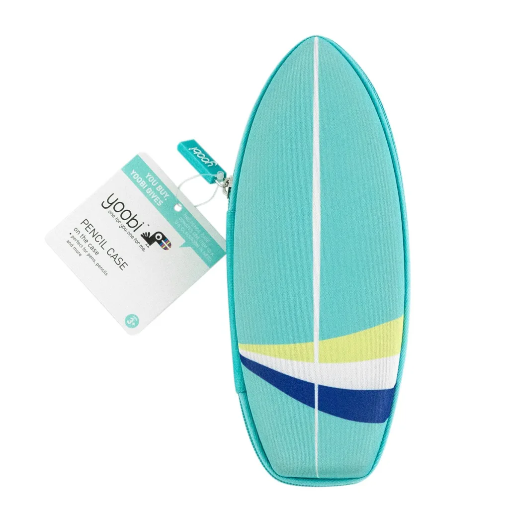 Surfboard pencil case by Yoobi: Cool back to school supplies under $10 to make school more fun