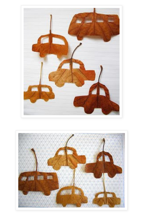DIY leaf car craft for kids from the Art Room Plant DIY leaf car craft for kids from the Art Room Plant