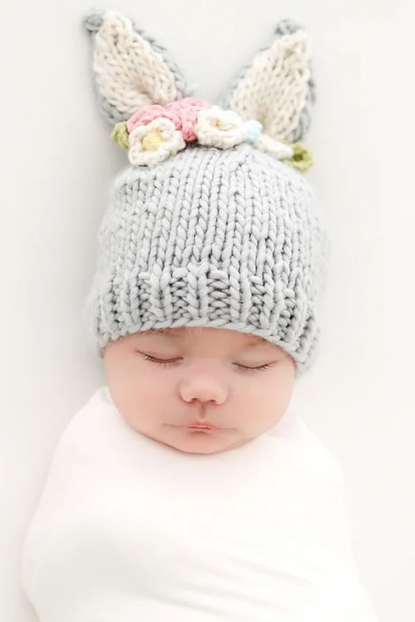 How cute is this knit bunny hat from The Blueberry Hill for Chinese New Year?