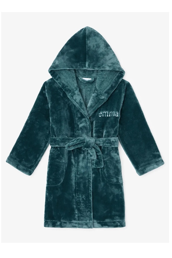 Personalized gifts for kids: A plush robe with their name on it. Personalized gifts for kids: A plush robe with their name on it.