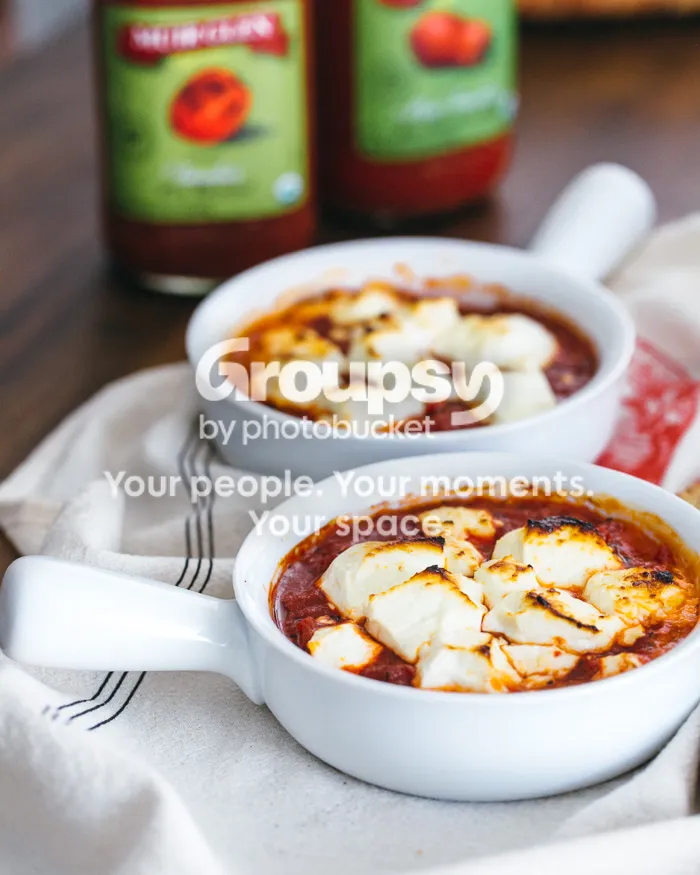 Baked Goat Cheese with Fire-Roasted Tomatoes Recipe (Printable/Recipe Card)