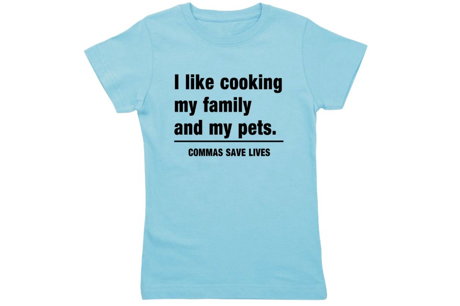 Commas Save Lives Kids' T-Shirt