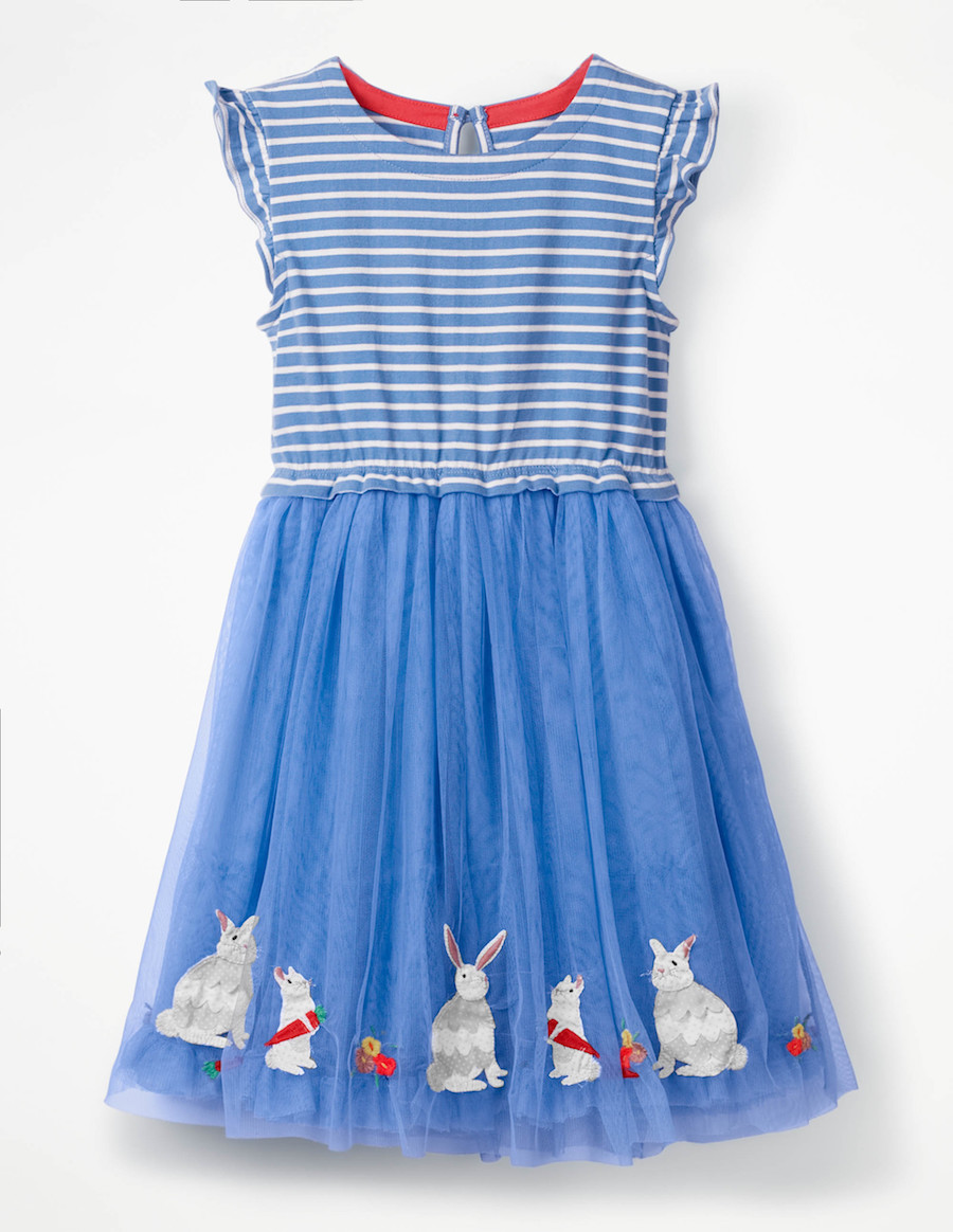 Versatile Spring dresses for kids: Bunnies dress at Boden Versatile Spring dresses for kids: Bunnies dress at Boden