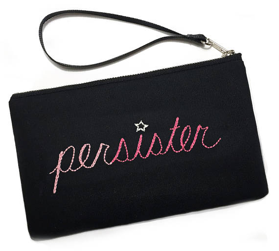 Persister embroidered pouch from Speakeasy Works on Etsy Persister embroidered pouch from Speakeasy Works on Etsy