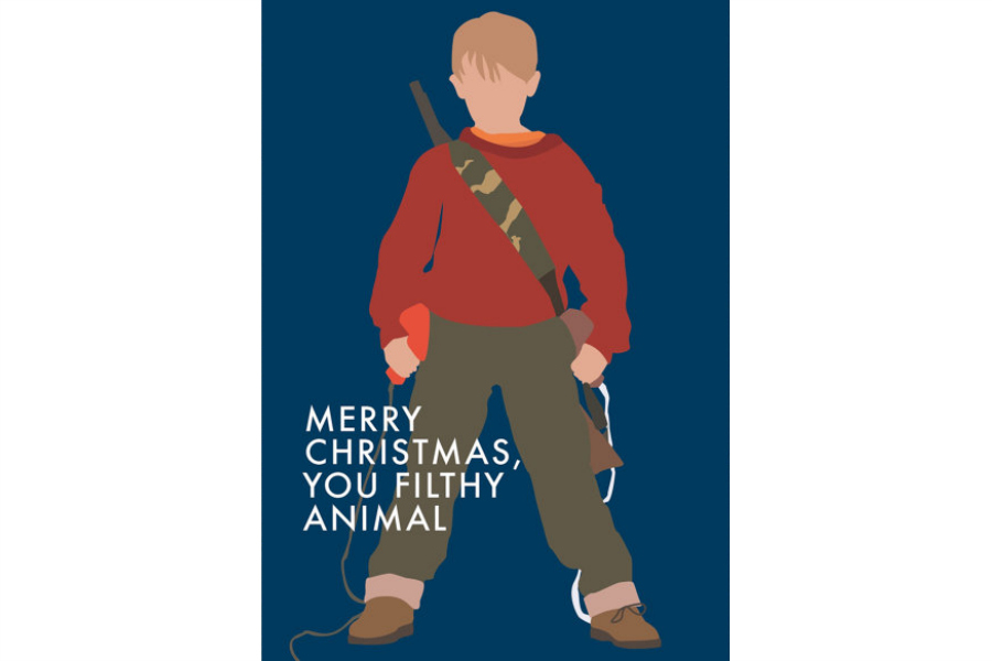 Movie-inspired holiday cards HOME ALONE