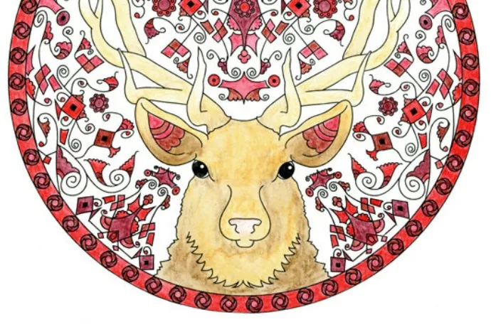 Coloring books for older kids and adults: Animal Mandalas by Wendy Piersall