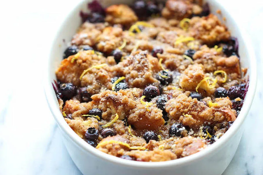 The best Mother's Day brunch recipes: Blueberry Lemon French Toast Bake at Damn Delicious