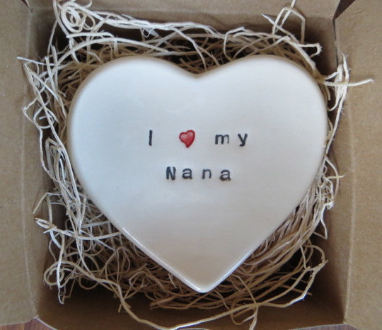 I Love My Nana Handmade Ceramic Ring Dish