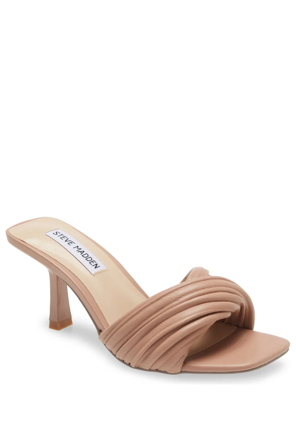 Puffy braided sandals on trend for spring/summer 2022: Steve Madden Twinkled heels in lots of colors