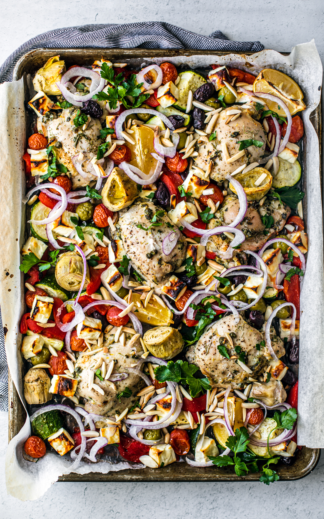 Greek Sheet-Pan Chicken Recipe (Print/Download)