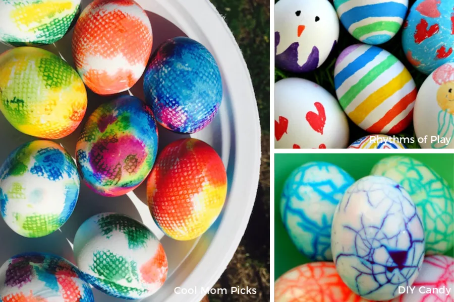 Easy Easter egg ideas for toddlers, preschoolers and little kids