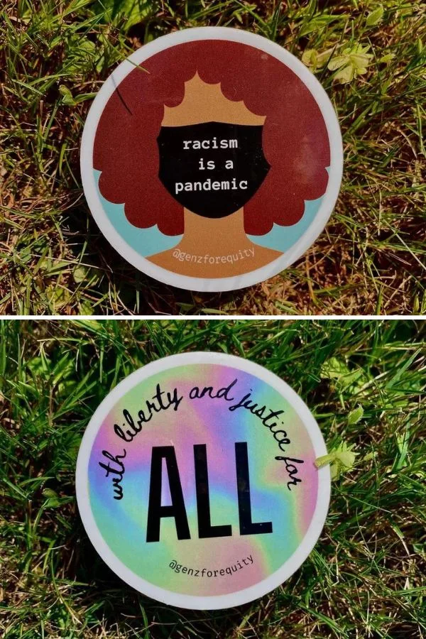 Gen Z for Equity stickers raise money for the NAACP.