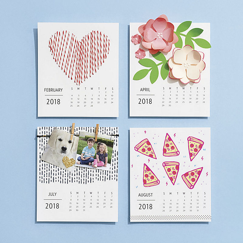 2018 Calendars: DIY Calendar by Paper Source