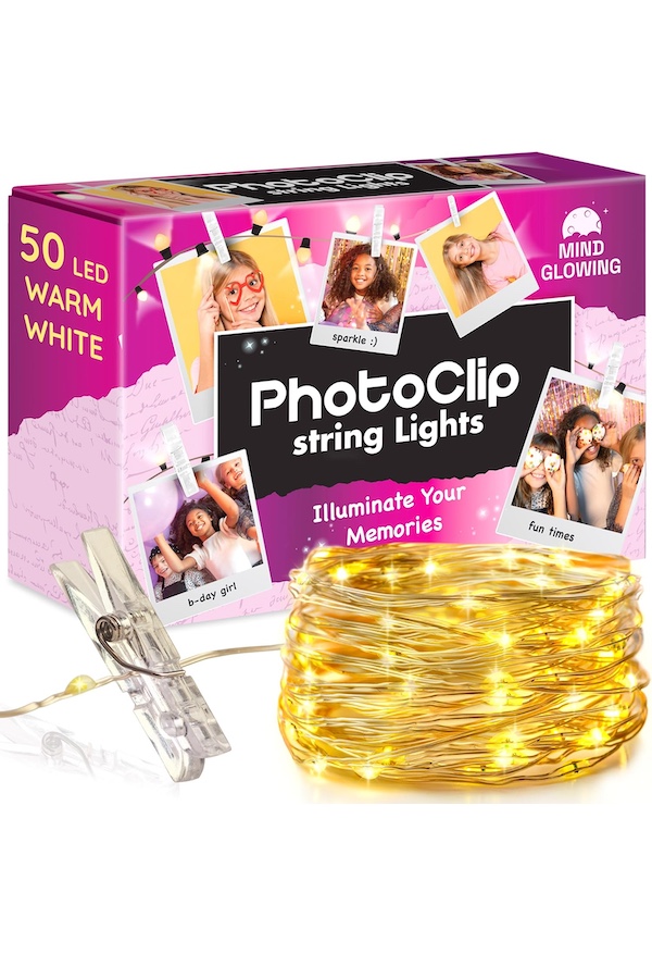 Gifts under $15 for kids: Twinkle lights with photo clips Gifts under $15 for kids: Twinkle lights with photo clips