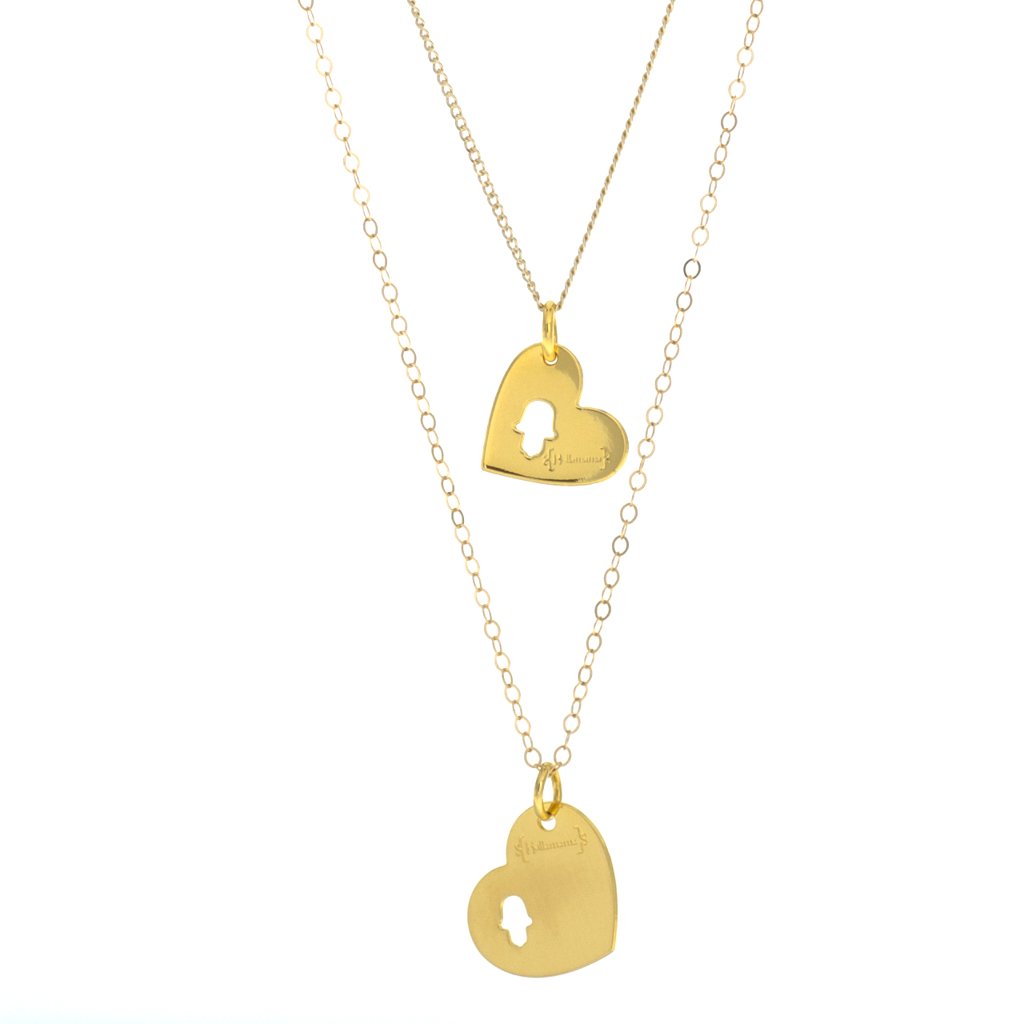 Mother-daughter necklace sets: Hamsa hand mother-daughter necklace set | Holla Mama