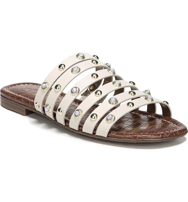 Embellished slide sandals for summer | Sam Edelman studded slides Embellished slide sandals for summer | Sam Edelman studded slides