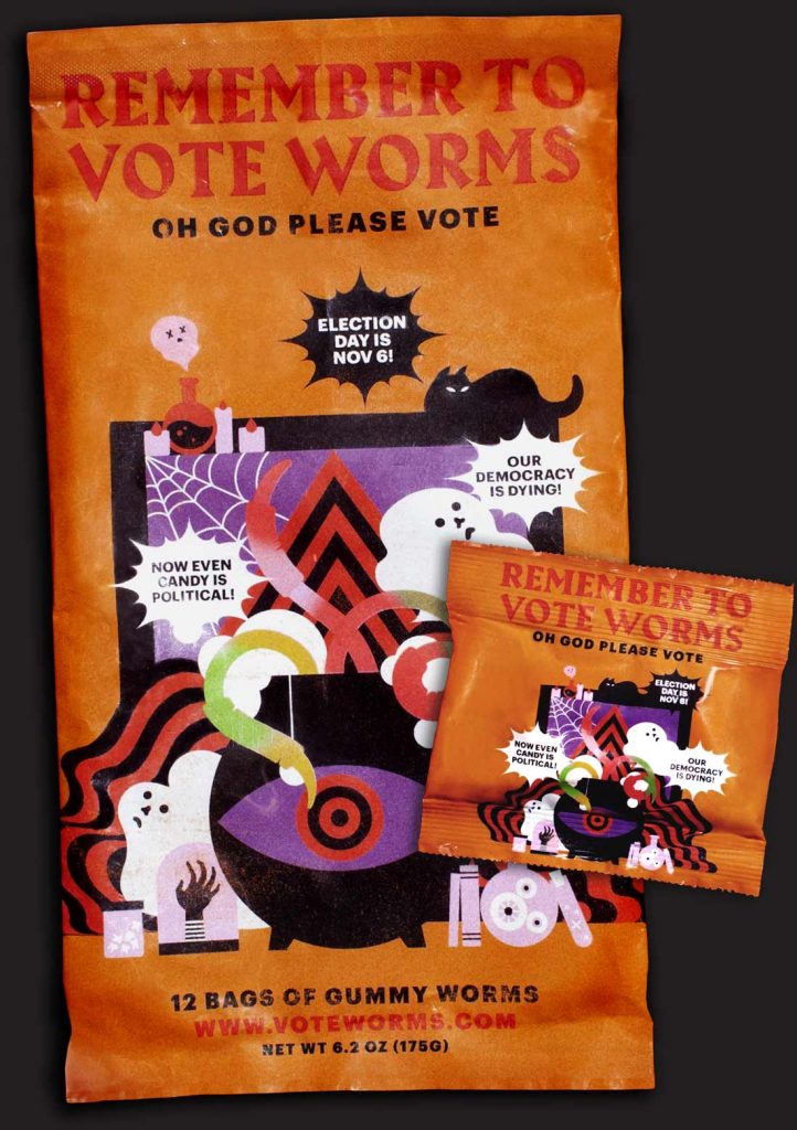 Cards Against Humanity is selling these genius "remember to vote" worms. Wait til you see the flavor names! Cards Against Humanity is selling these genius "remember to vote" worms. Wait til you see the flavor names!