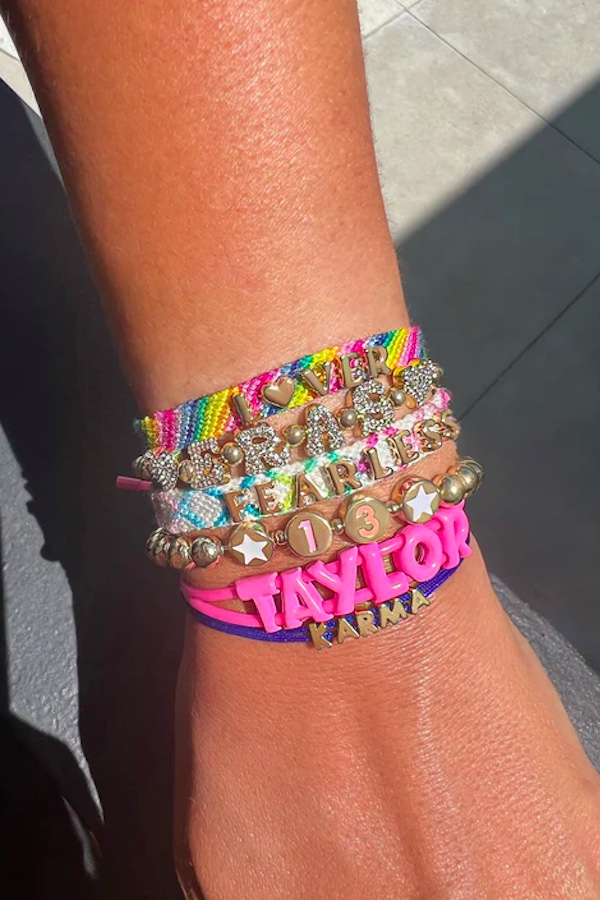 These custom bracelets from Bauble Bar are some of the best Taylor Swift gifts These custom bracelets from Bauble Bar are some of the best Taylor Swift gifts: Step up from the classic beaded friendship bracelet.