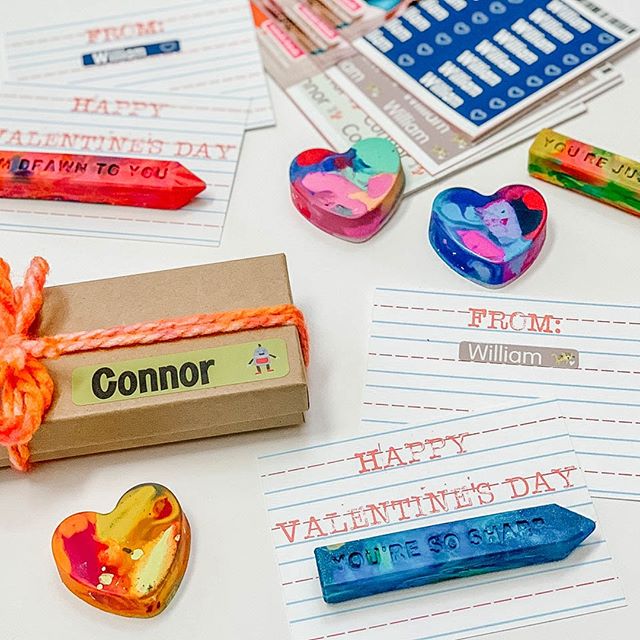 Valentine's classroom card hack: Use pre=printed labels from Mabel's Labels are great for classroom Valentines Valentine's classroom card hack: Use pre=printed labels from Mabel's Labels are great for classroom Valentines