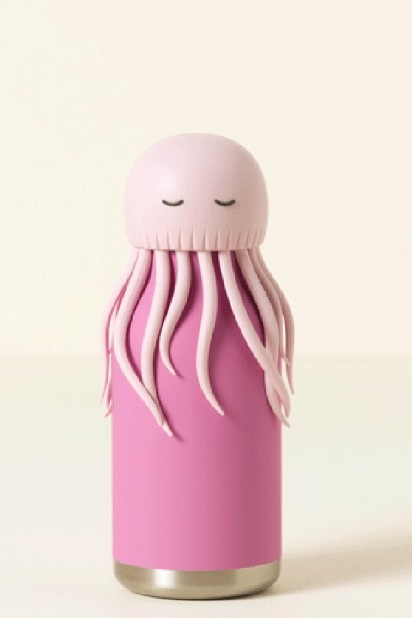 Animal Friends Kids Water Bottles: 3 styles including this awesome jellyfish