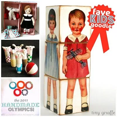 The winners of the 2011 Handmade Olympics! Gold hand-embroidered medals all around.