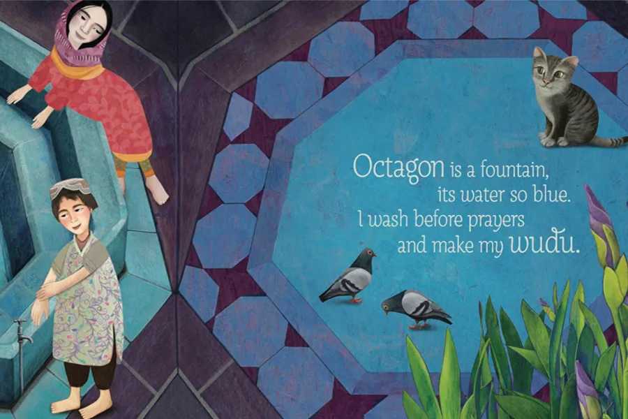 Crescent Moons and Pointed Minarets: A Muslim Book of Shapes is a beautiful picture book for children