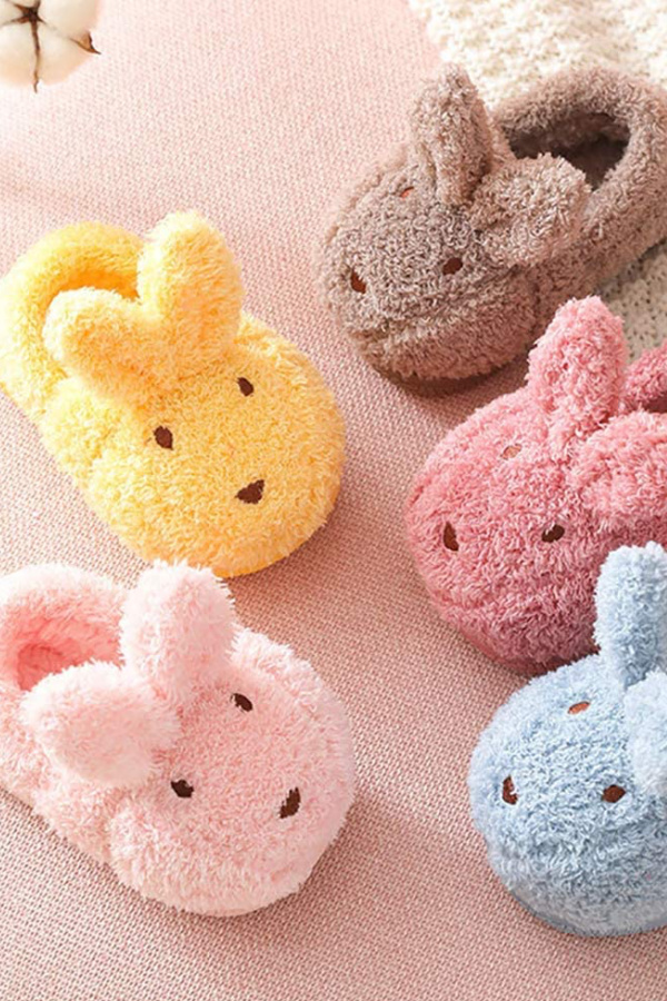 Creative Easter basket gift for kids: Faux fur bunny slippers! Creative Easter basket gift for kids: Faux fur bunny slippers!