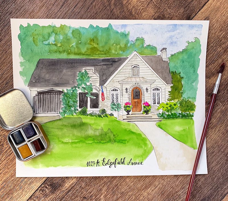 Custom Painting of Grandma's House