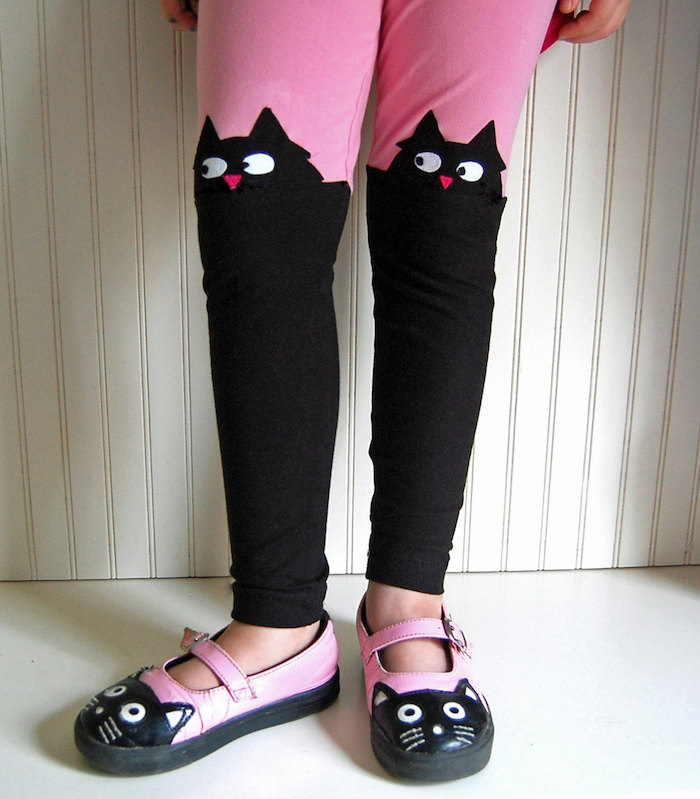 Cool kids' leggings: Cat leggings at The Trendy Tot Cool kids' leggings: Cat leggings at The Trendy Tot