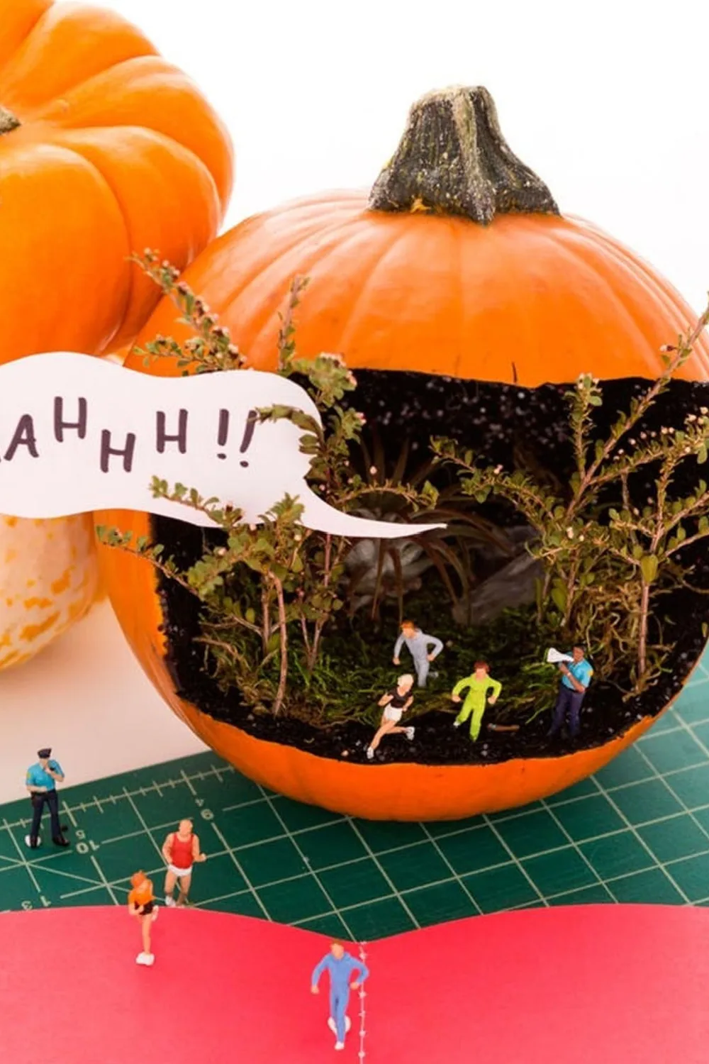 Stranger Thing pumpkin diorama is a cool Halloween craft for teens or adults