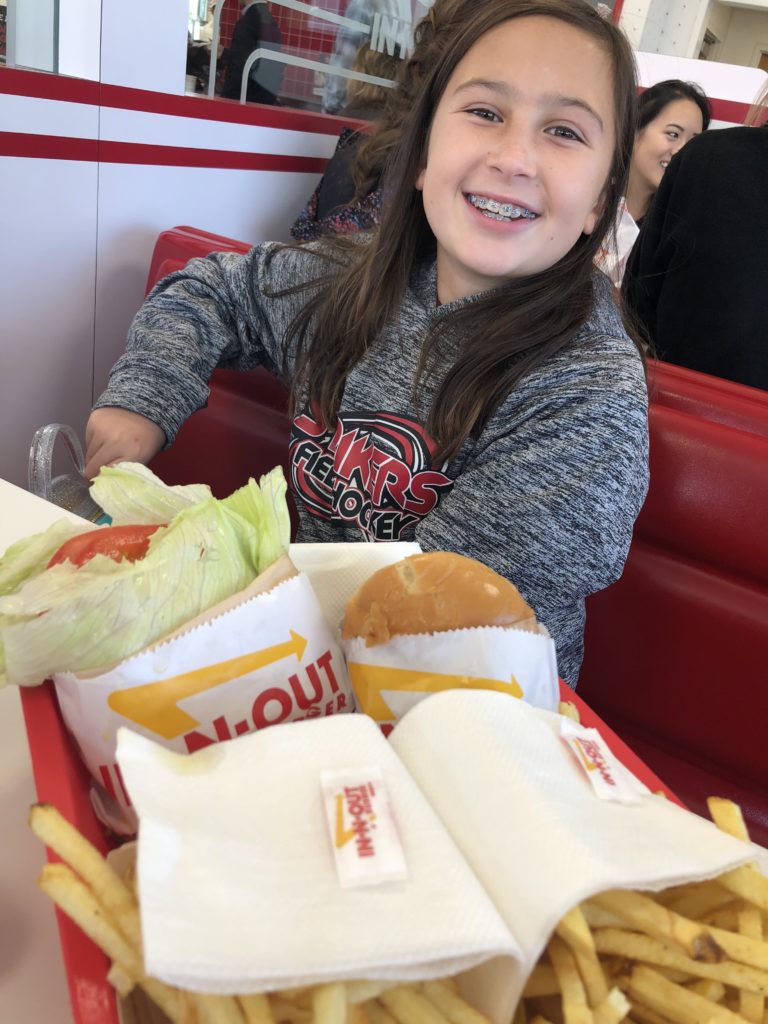 Weekend away with teens: In & Out burger, of course Weekend away with teens: In & Out burger, of course