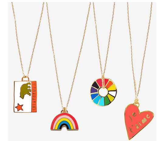 Cloisonne pendants by Kristine Schmidt at Poketo Cloisonne pendants by Kristine Schmidt at Poketo