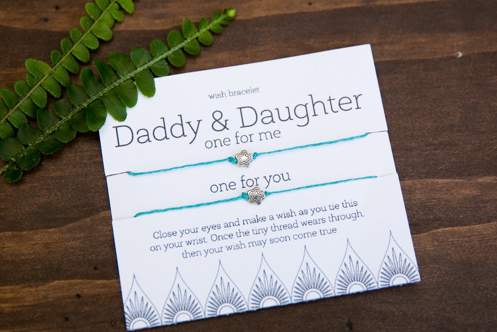 Daddy‑Daughter Wish Bracelet Set (Etsy)